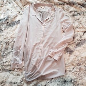 Helmut Lang Asymmetrical Button Down Blouse